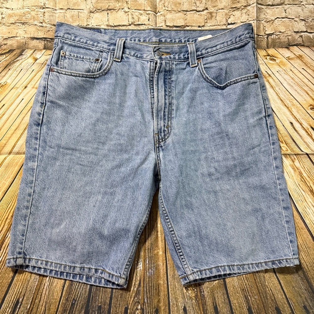 VTG Levis 505 Shorts Light Wash Denim Jorts Regular Fit Made USA 90s